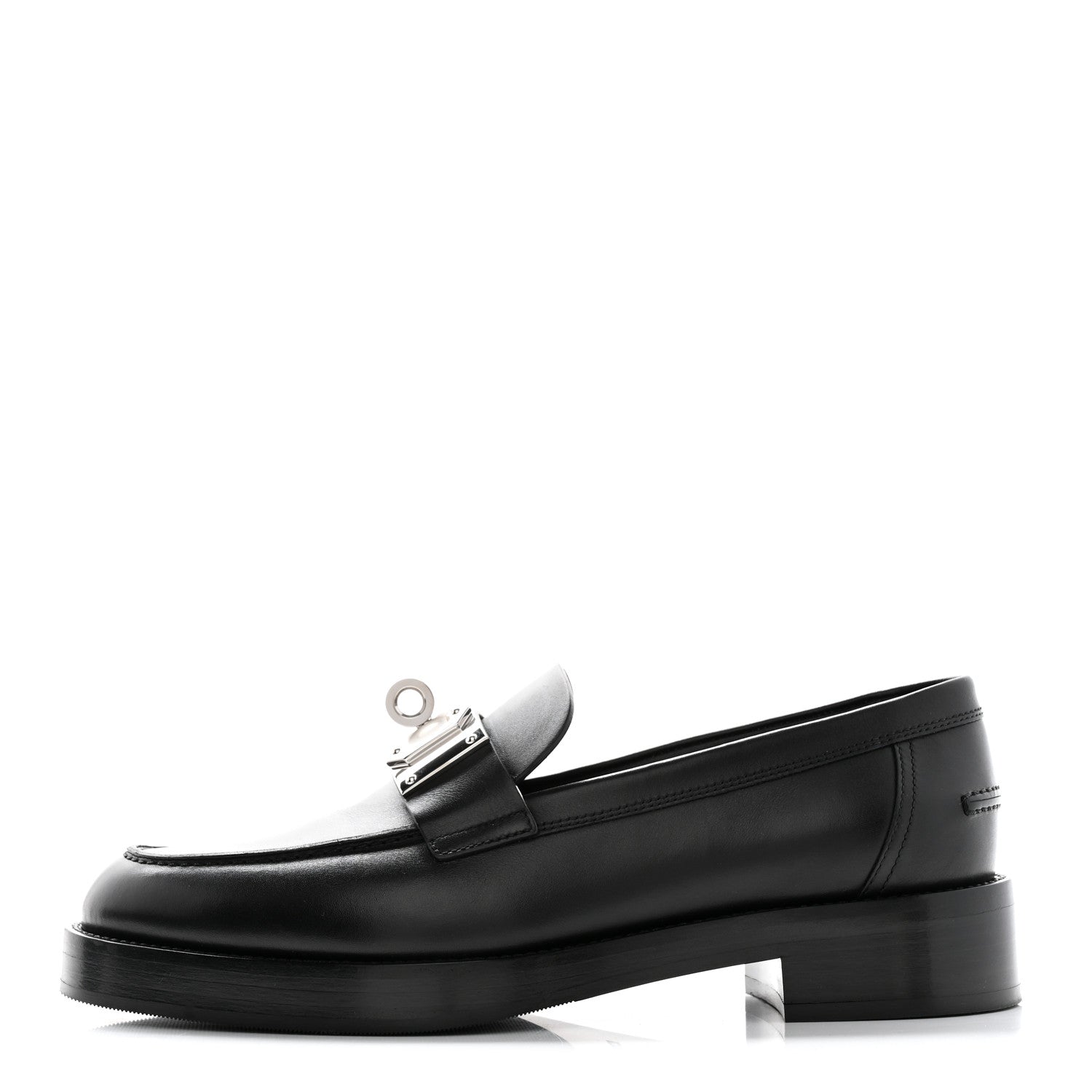 Hermes Calfskin Womens Hot Loafer 40 Black 1 of 10