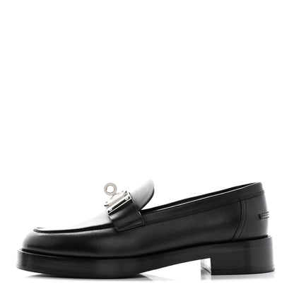 Hermes Calfskin Womens Hot Loafer 40 Black 1 of 10