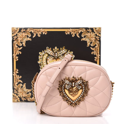 Dolce & Gabbana Calfskin Devotion Crossbody Bag Pale Pink 10 of 10