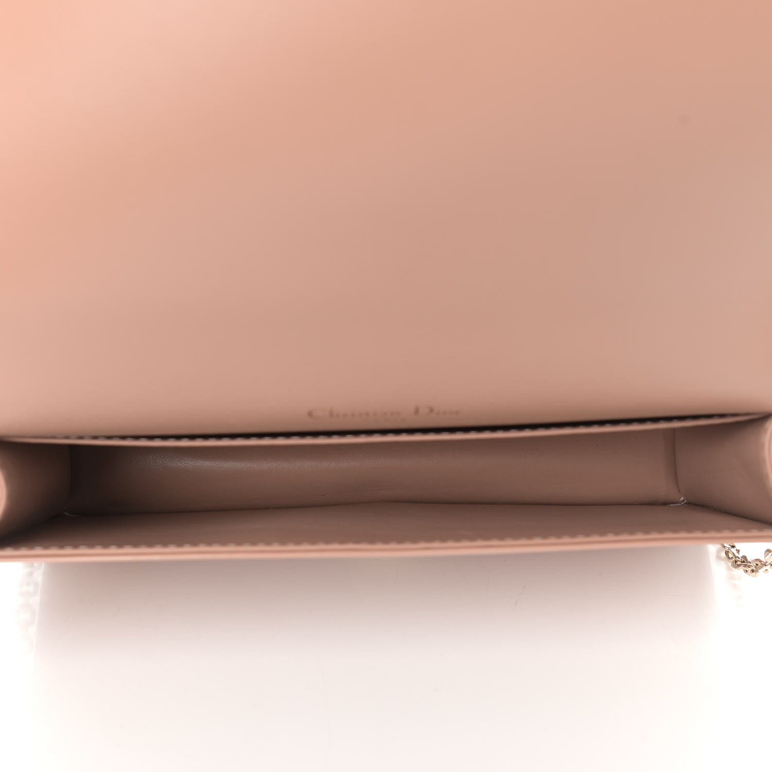 Christian Dior Patent Cannage Lady Dior Convertible Clutch Rose Des Vents 6 of 10