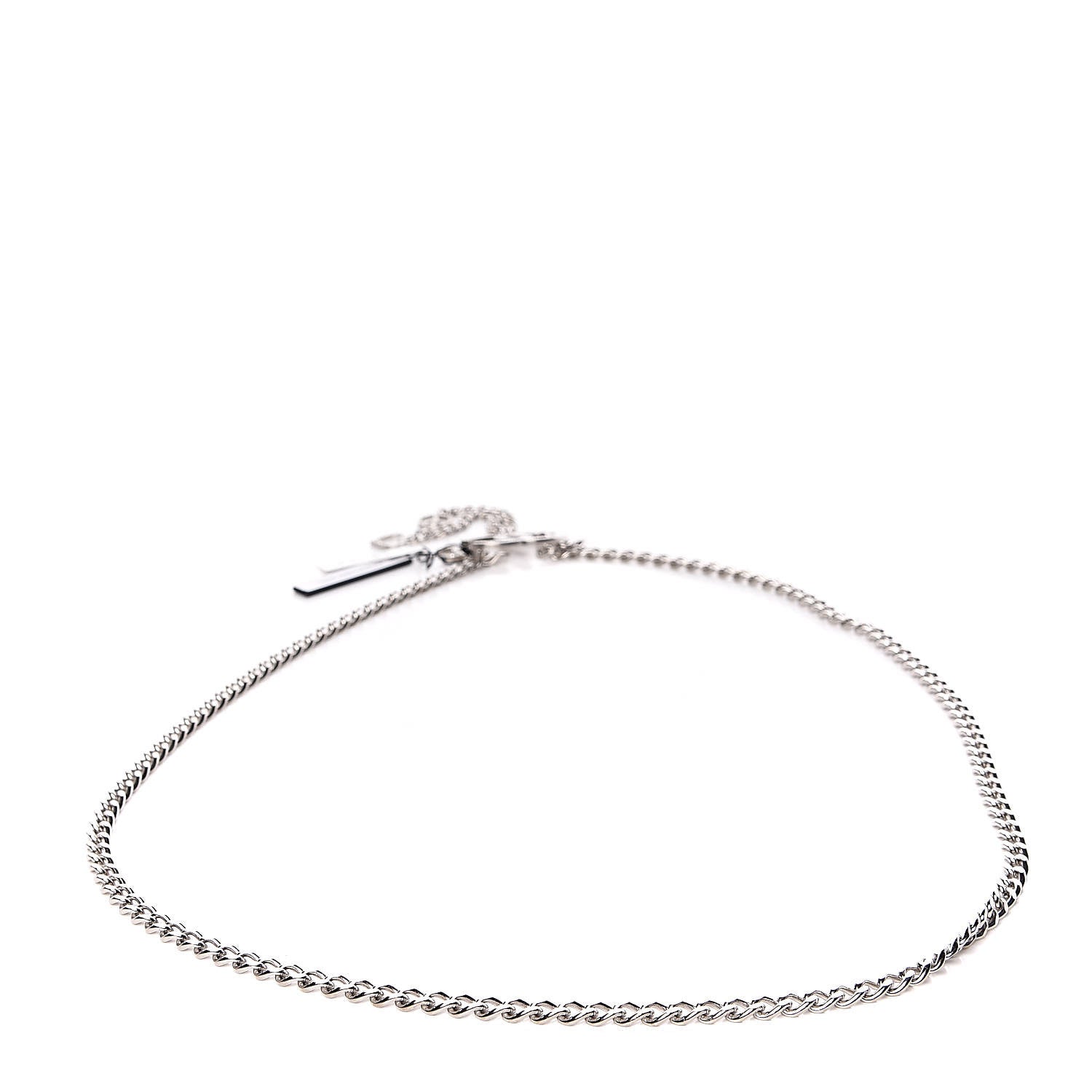 Chanel Crystal CC Chain Belt 90 Silver 3 of 6