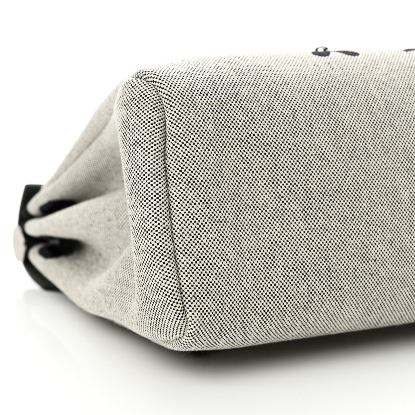 H Plume Canvas Vache Hunter Circuit Rider Hobnailed Herbag Zip Retourne 31 PM Black Ecru