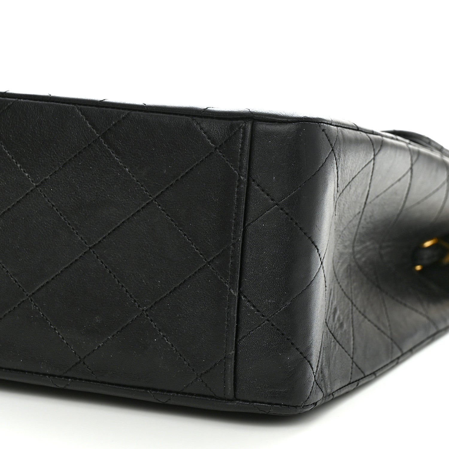 Chanel Lambskin Quilted XL Jumbo Single Flap Black 11 of 11