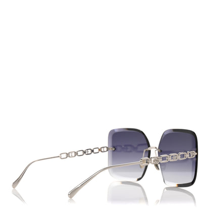 Louis Vuitton Metal LV Jewel Square Sunglasses Z2161U Silver Grey 4 of 9