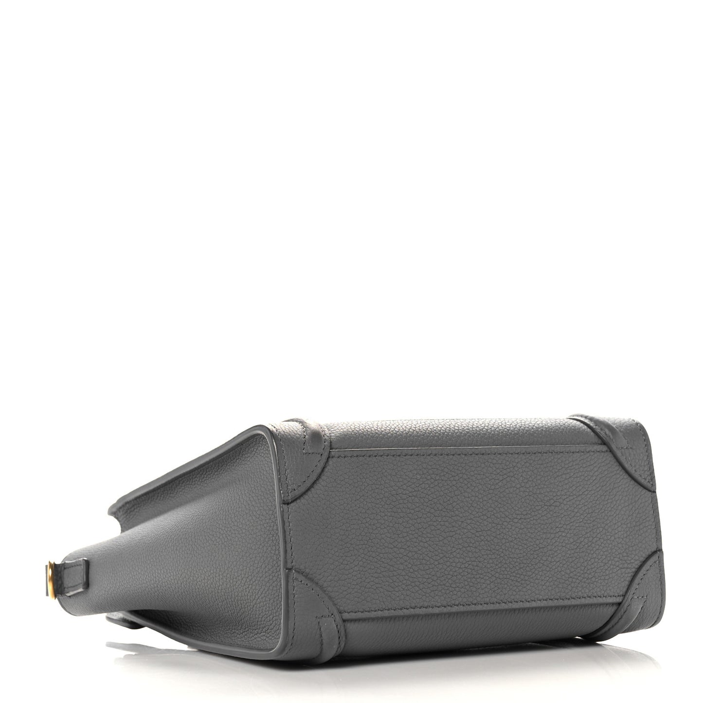 Drummed Calfskin Nano Luggage Kohl