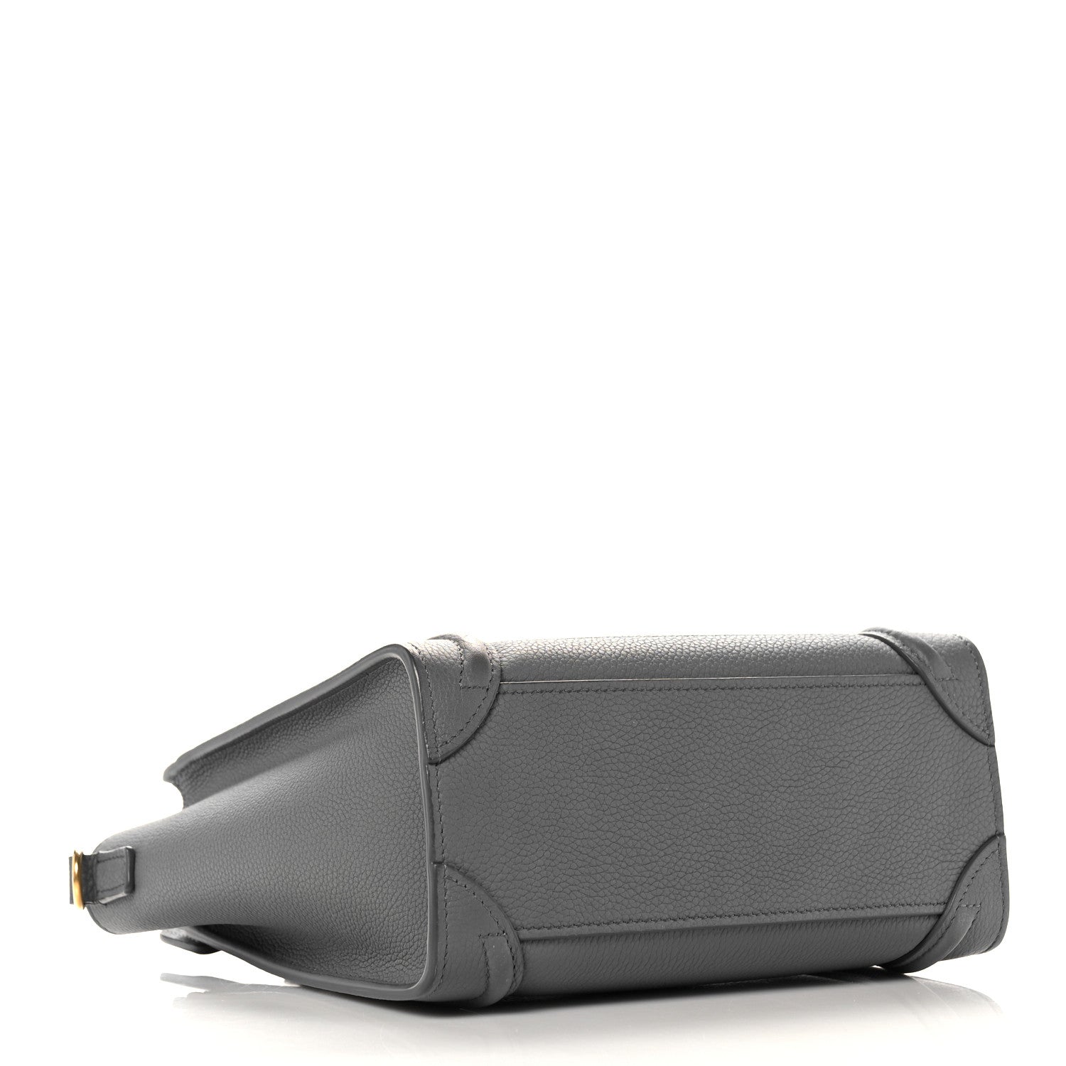 Celine Drummed Calfskin Nano Luggage Kohl 4 of 13
