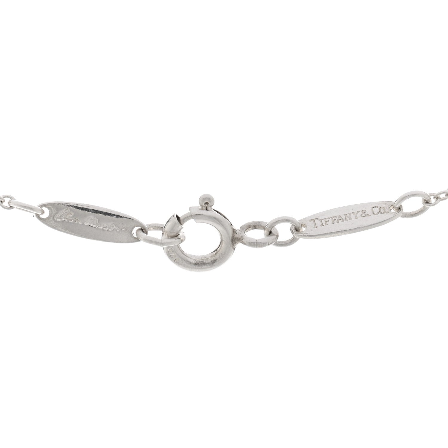 Tiffany Sterling Silver 12mm Elsa Peretti Teardrop Pendant Necklace 4 of 4