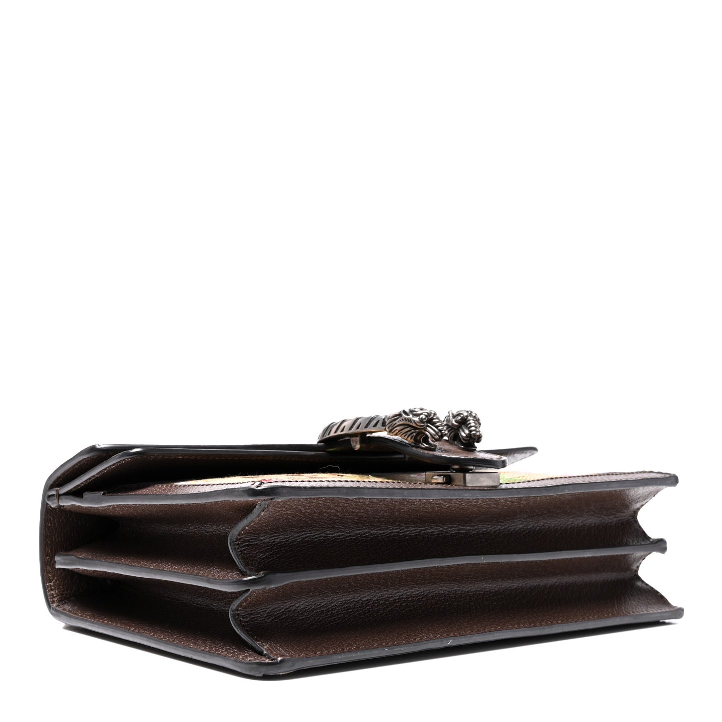 Monogram Jumbo GG Textured Dollar Calfskin Embroidered Small Dionysus Shoulder Bag Camel Ebony New Acero Multicolor