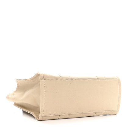 Marc Jacobs Cotton Canvas Medium The Traveler Tote Bag Beige 4 of 11