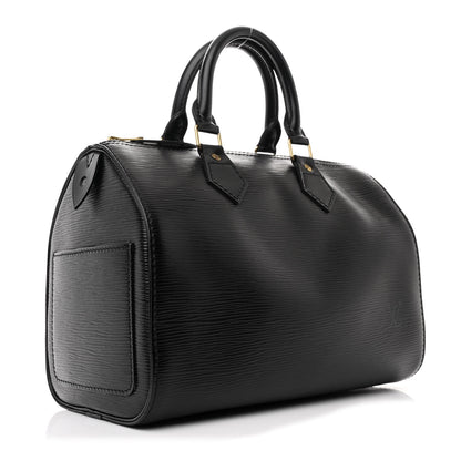 Louis Vuitton Epi Speedy 25 Black 3 of 10