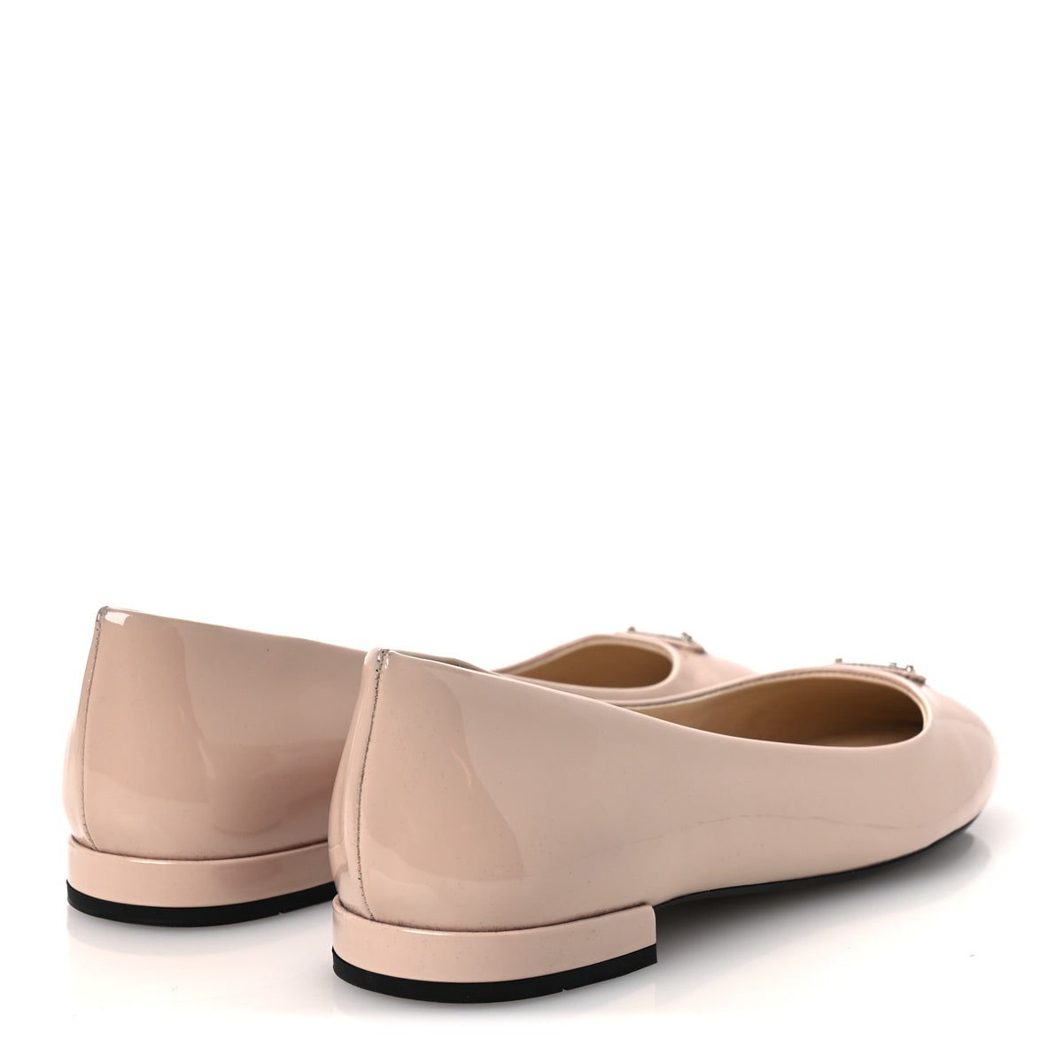 Patent Triangle Ballerina Flats 37.5 Cipria