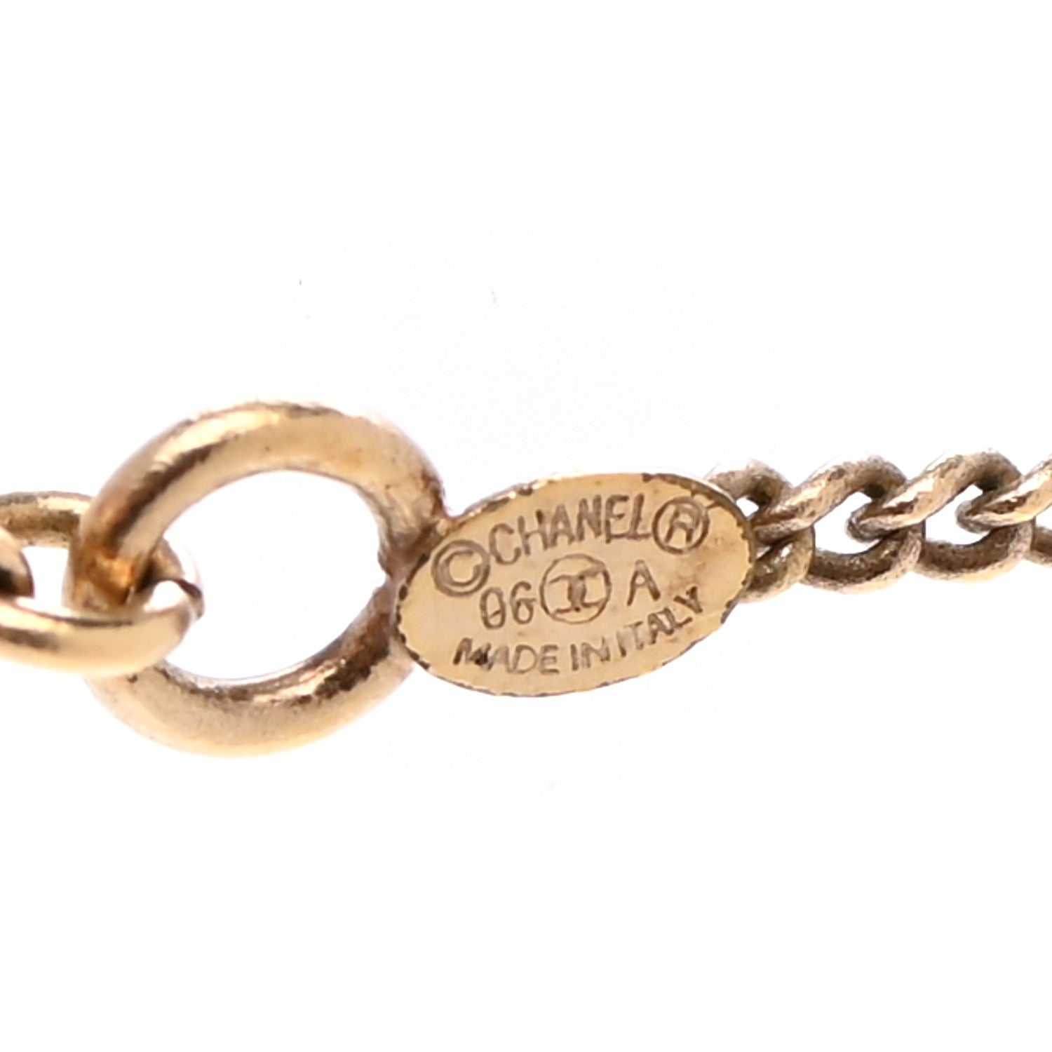 Chanel Crystal CC Necklace Light Gold Multicolor 6 of 7