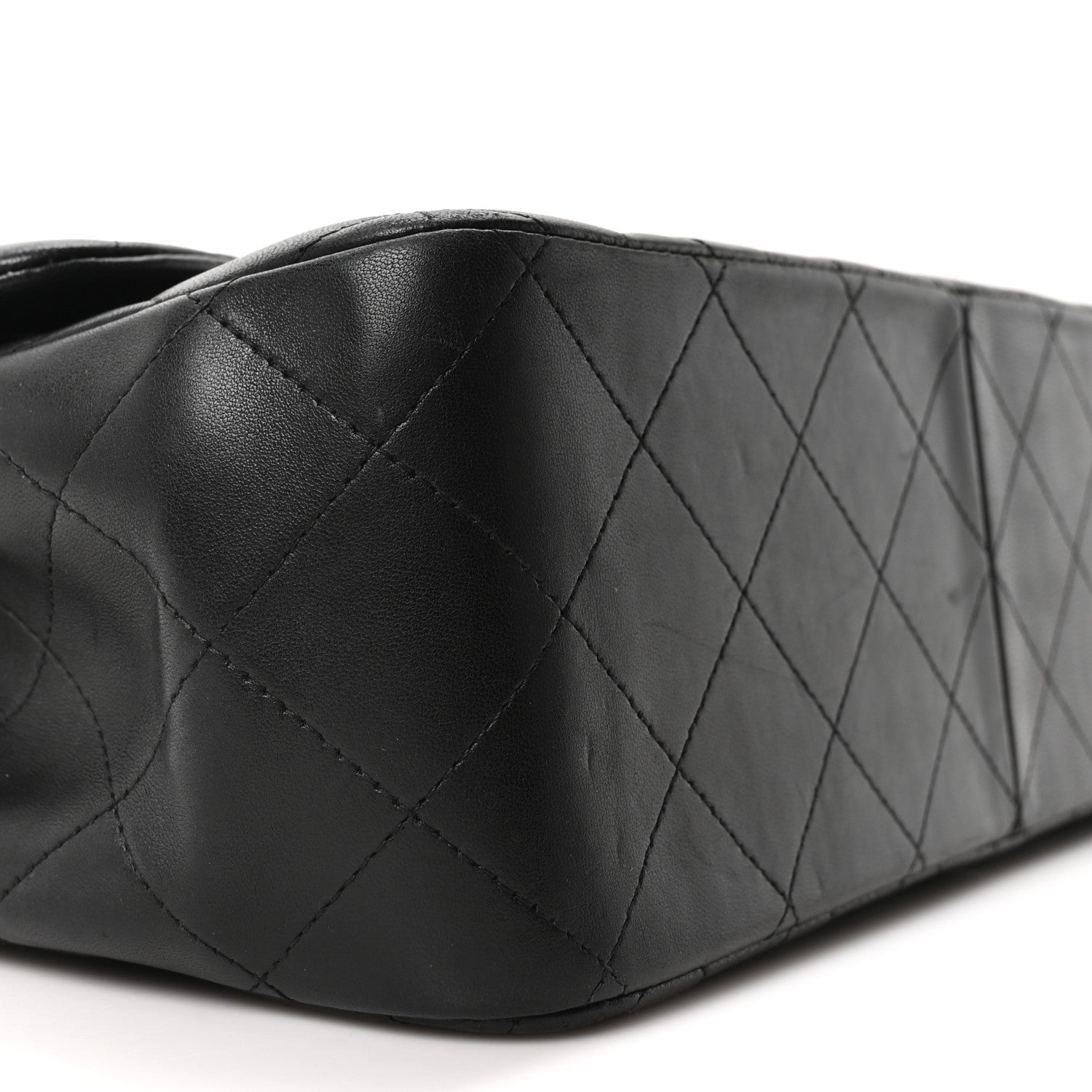 Chanel Lambskin Quilted Jumbo Double Flap Black 9 of 11