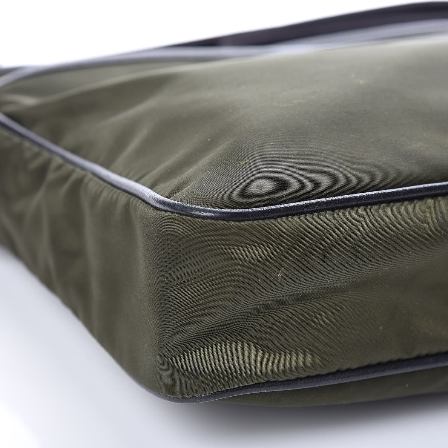 Prada Tessuto Nylon Flat Messenger Bag Militare 8 of 10