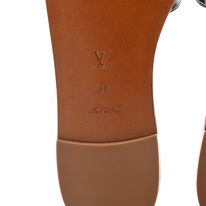 Louis Vuitton Monogram Lock It Flat Mules 39 Brown 5 of 6