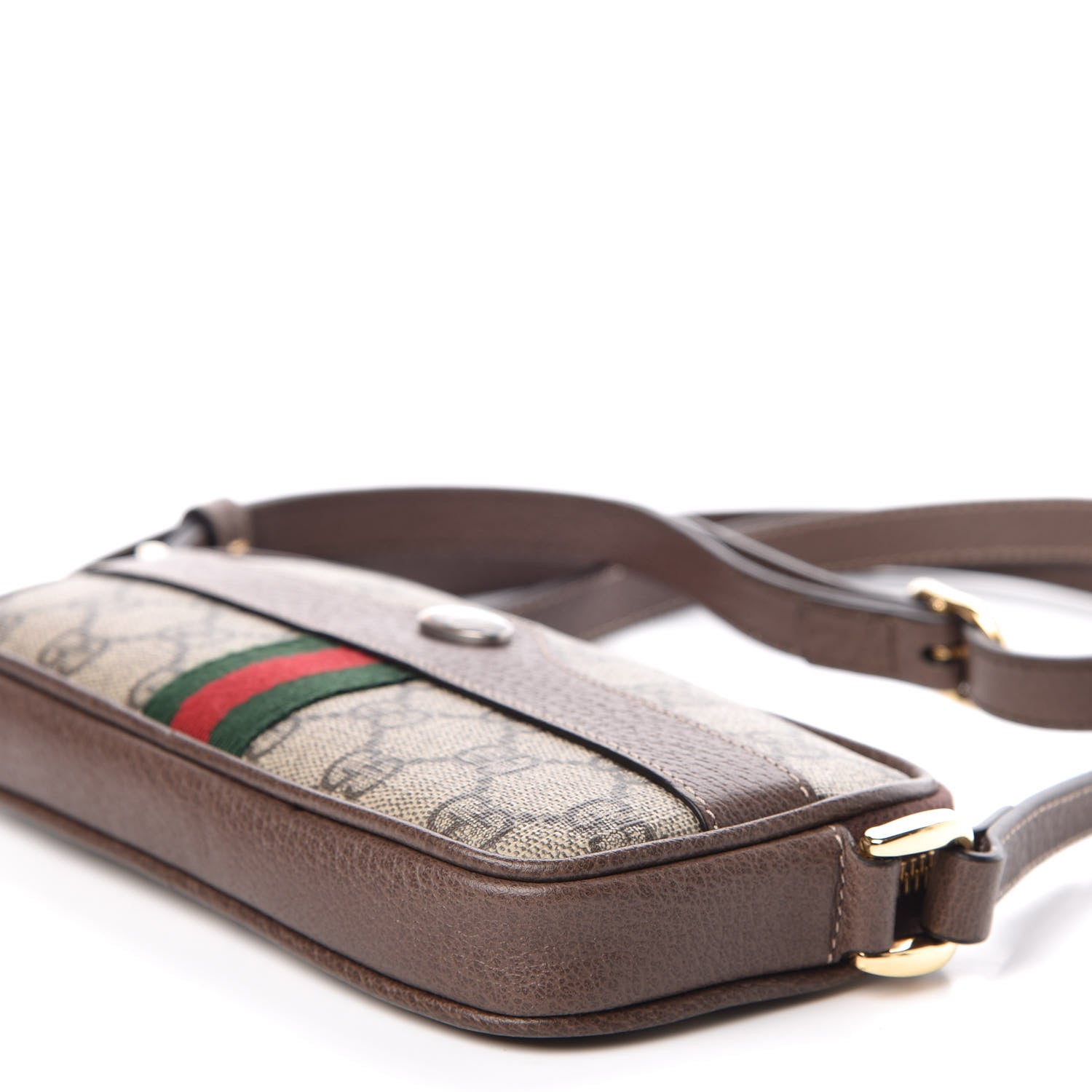Gucci GG Supreme Monogram Web Mini Ophidia GG Bag Brown 7 of 8