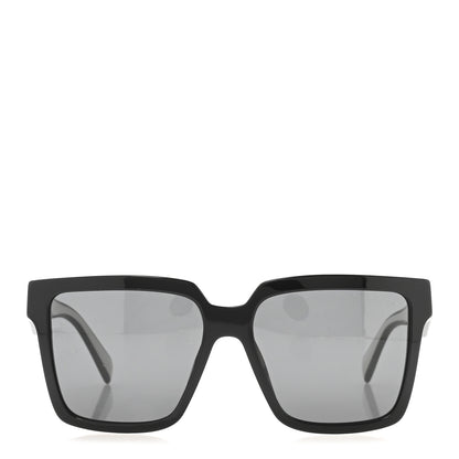 Prada Acetate Square Sunglasses SPR 24Z Black White 2 of 8