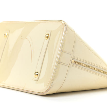 Louis Vuitton Vernis Alma GM Blanc Corail 6 of 21