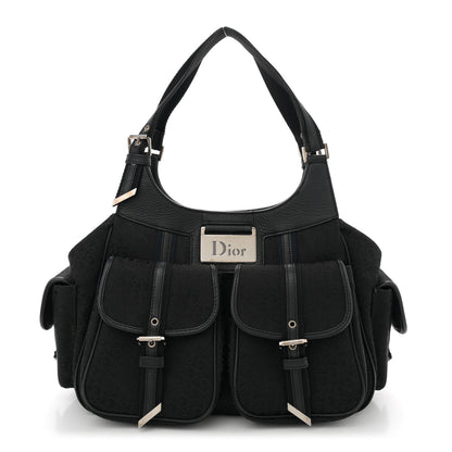 Christian Dior Monogram Pocket Satchel Black 1 of 13