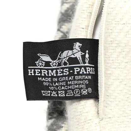 Hermes Wool Cashmere H Riviera Pillow Gris 3 of 3