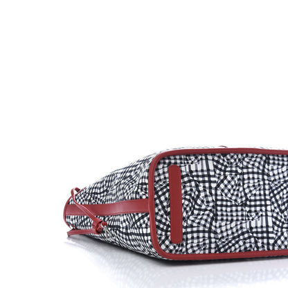 MCM Visetos Medium Liz Reversible Shopper Tote Black Red 17 of 19