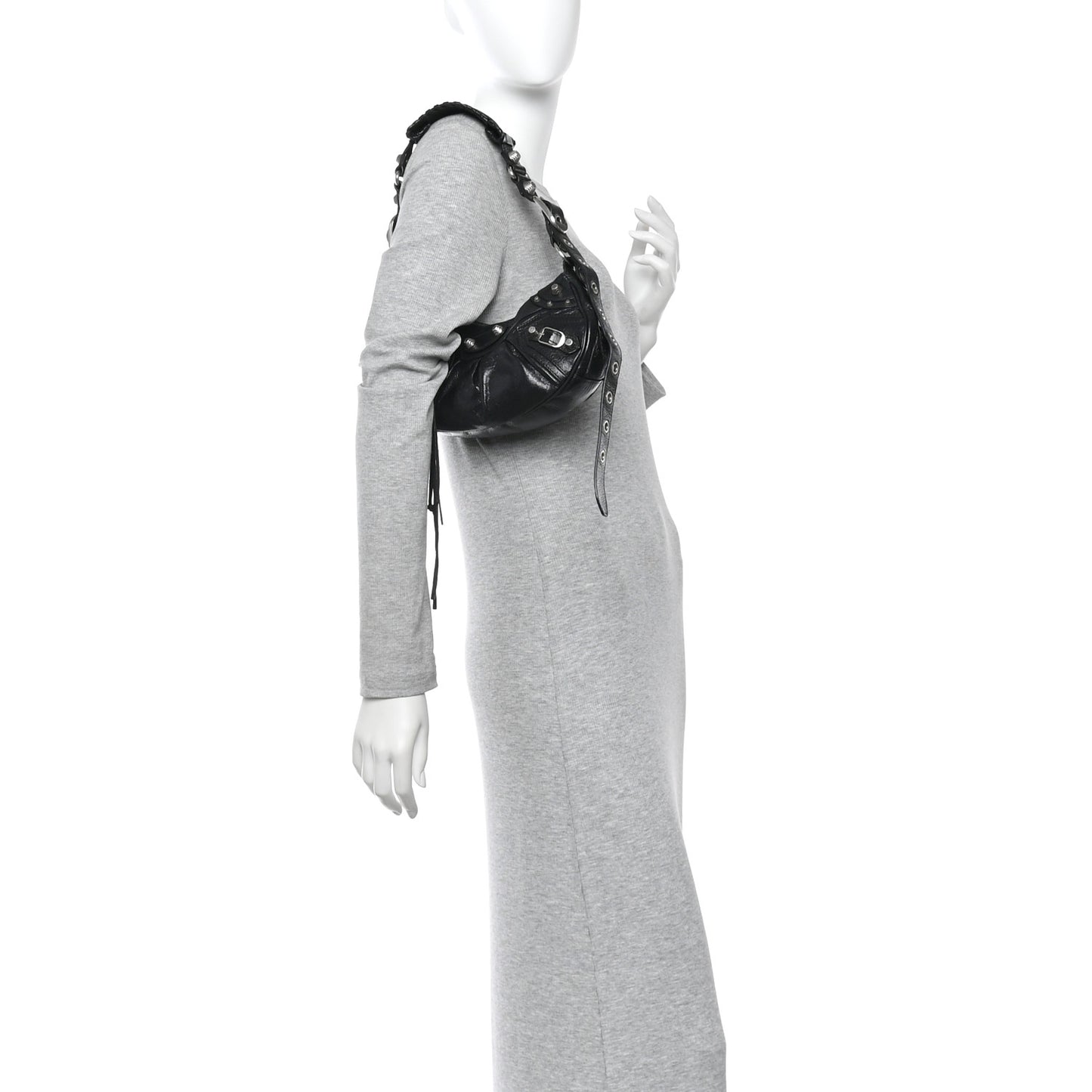 Agneau Arena Le Cagole Shoulder Bag XS Black