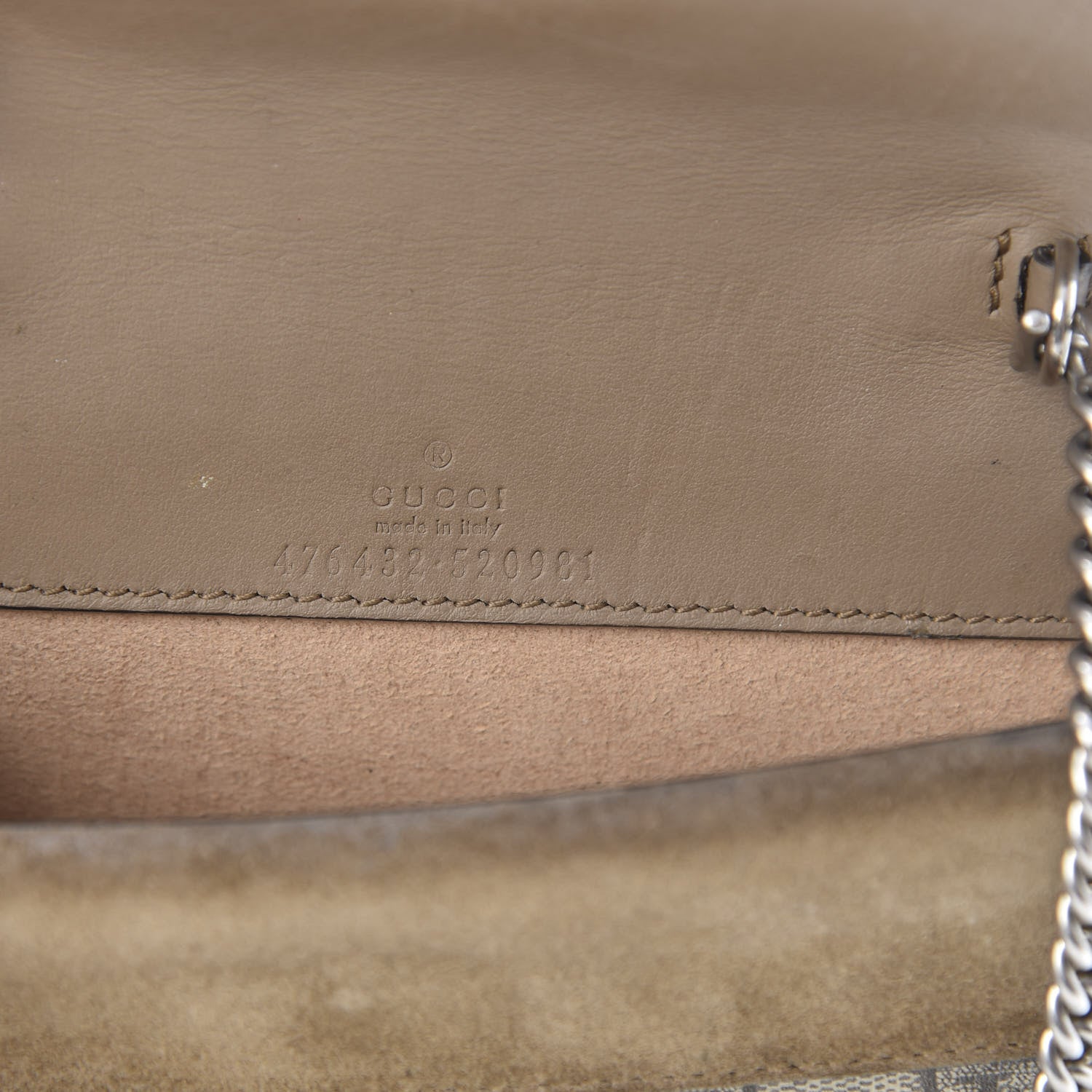 Gucci GG Supreme Monogram Super Mini Dionysus Shoulder Bag Taupe 6 of 14