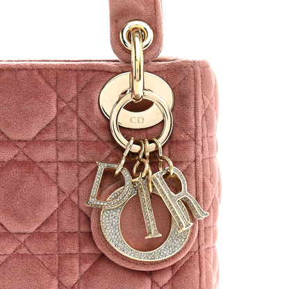 Christian Dior Velvet Mini Lady Dior Pink 8 of 10
