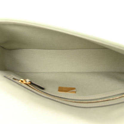 Fendi Canvas Vitello King FF Embroidered Baguette Green Tea 5 of 12