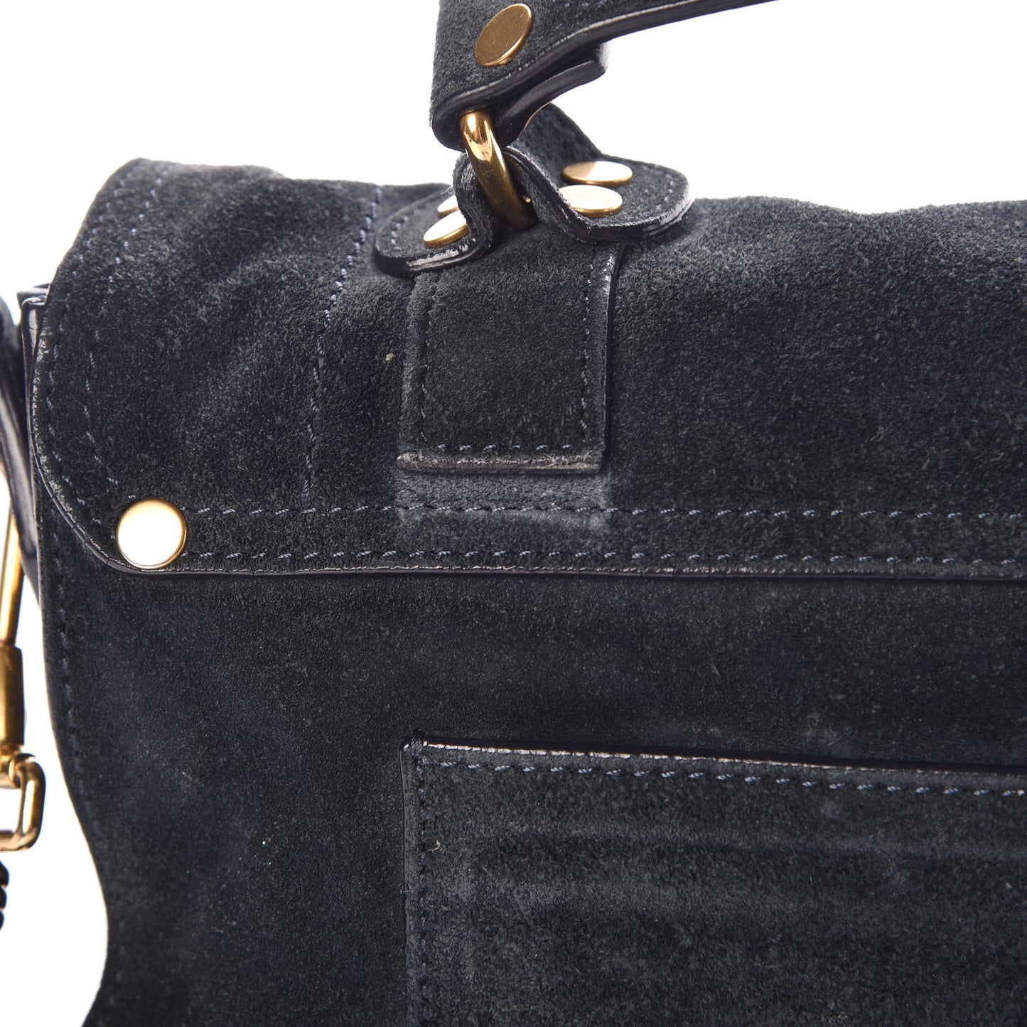 Suede Tiny PS1 Satchel Navy