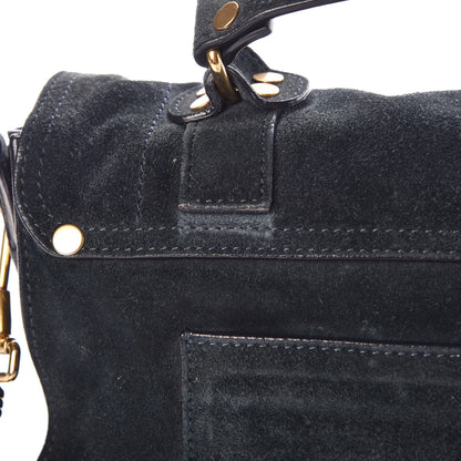 Proenza Schouler Suede Tiny PS1 Satchel Navy 12 of 17