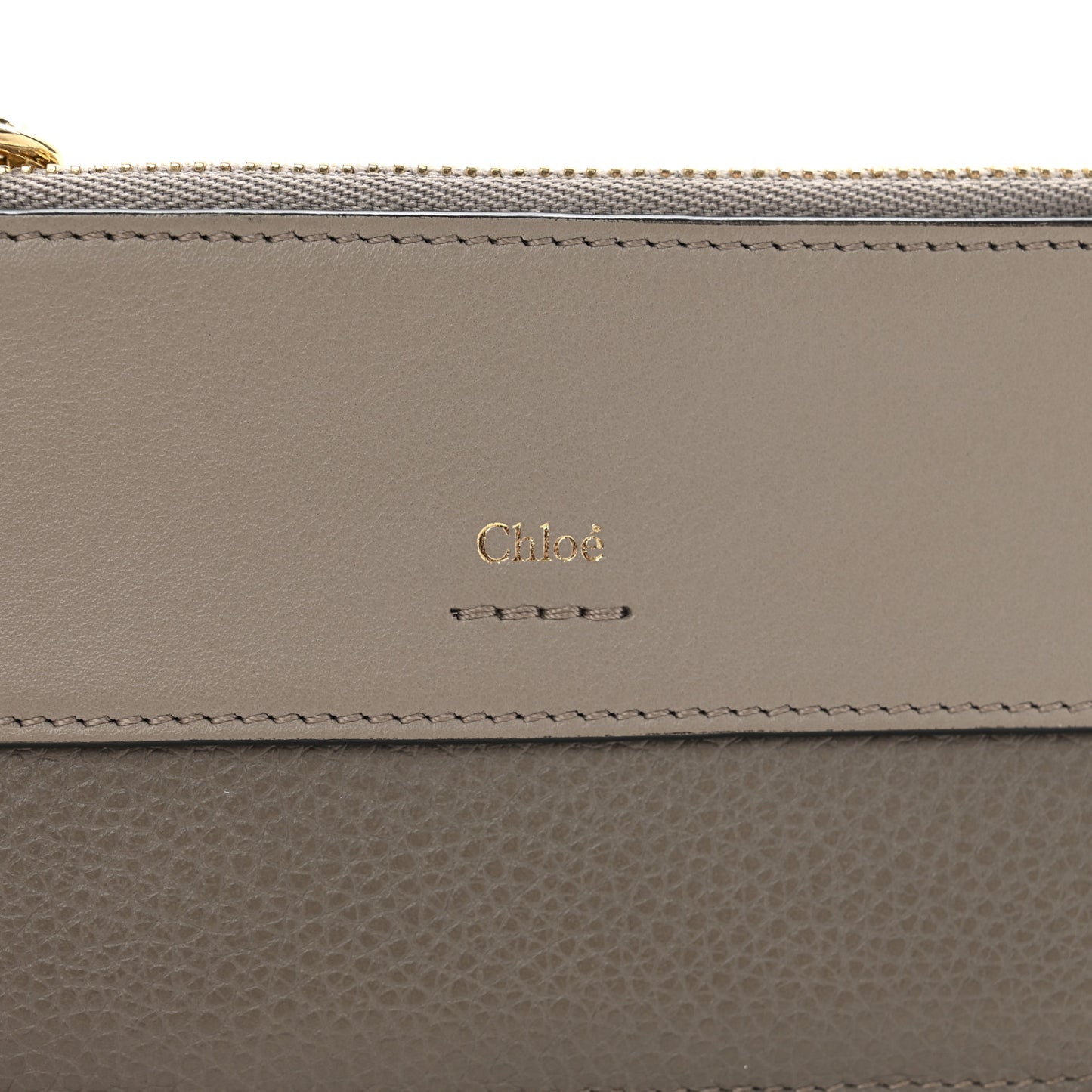 Grained Calfskin Drew Card Holder Motty Grey