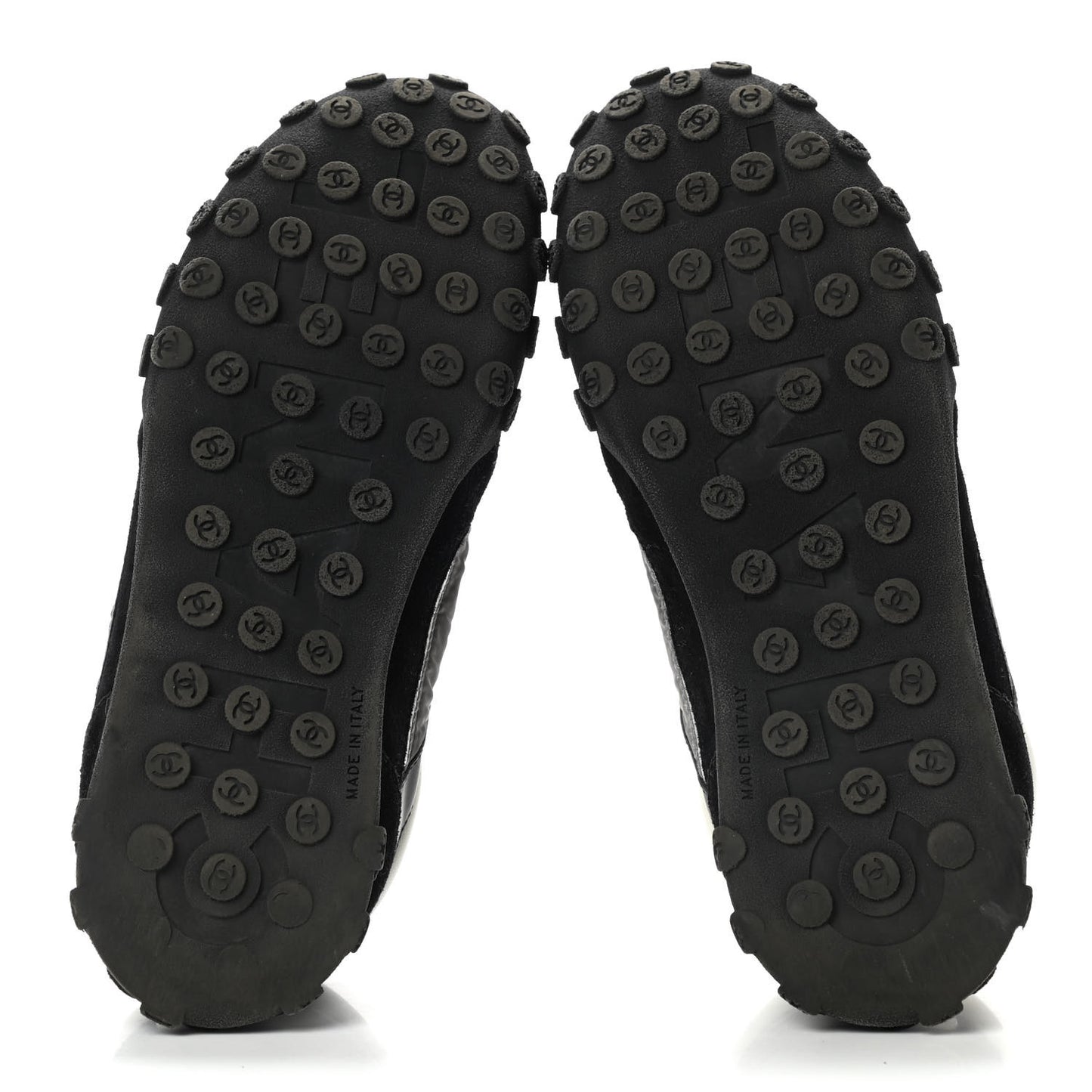 Calfskin Mesh Lycra Sneakers 40.5 Black