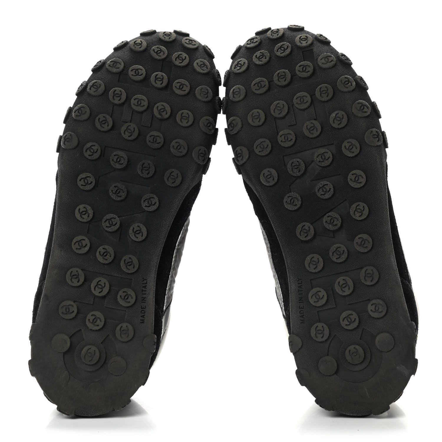 Chanel Calfskin Mesh Lycra Sneakers 40.5 Black 5 of 11