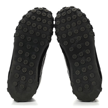 Chanel Calfskin Mesh Lycra Sneakers 40.5 Black 5 of 11