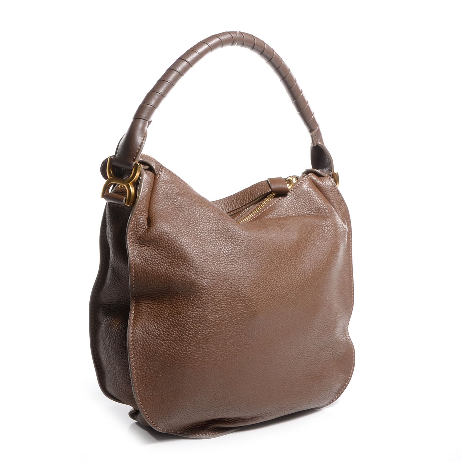 Chloe Calfskin Medium Marcie Hobo Brown Seed 3 of 7