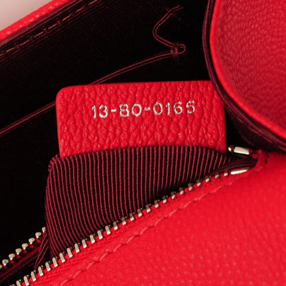 Christian Dior Grained Calfskin Small Diorama Flap Bag Red 8 of 8