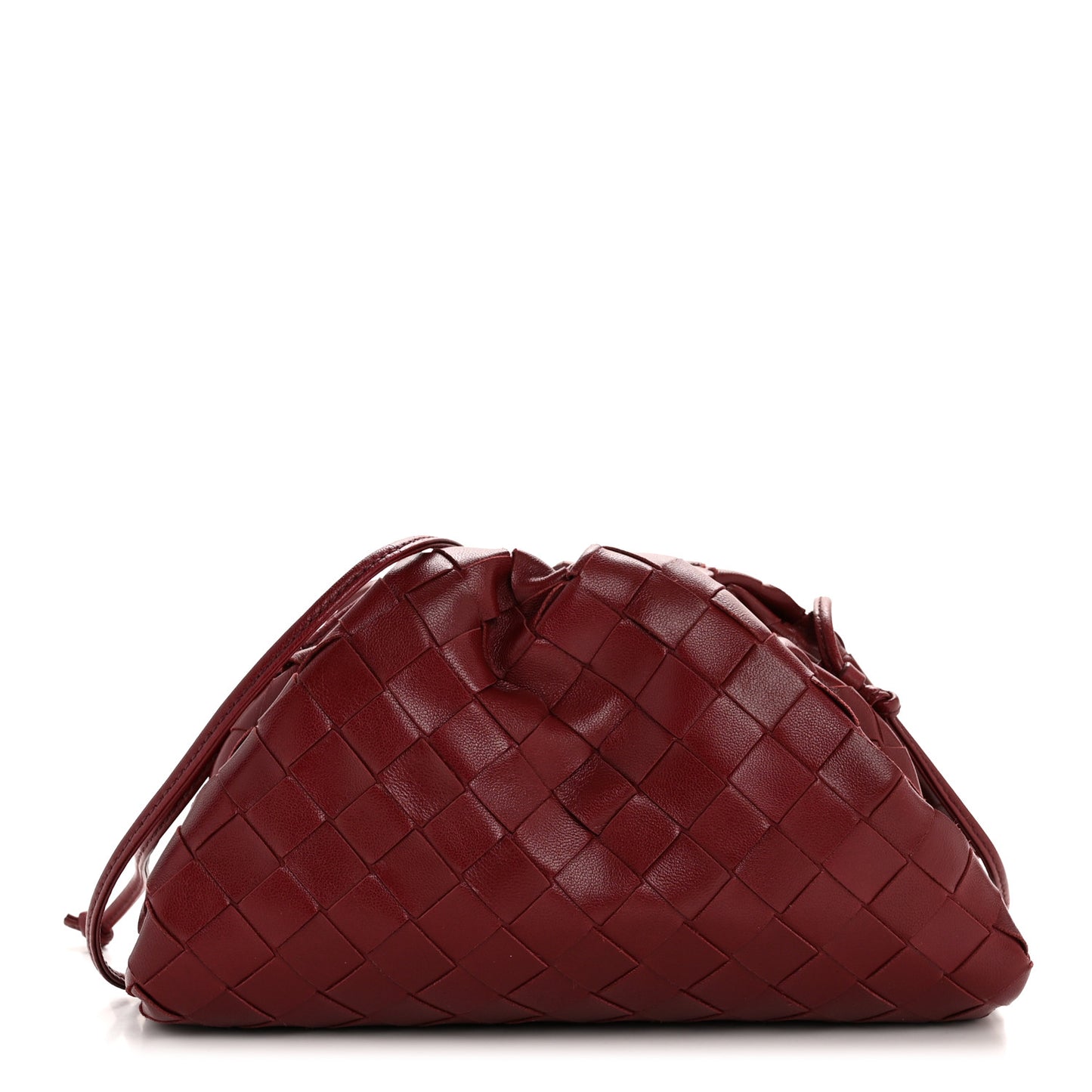 Nappa Intrecciato The Mini Pouch Bordeaux