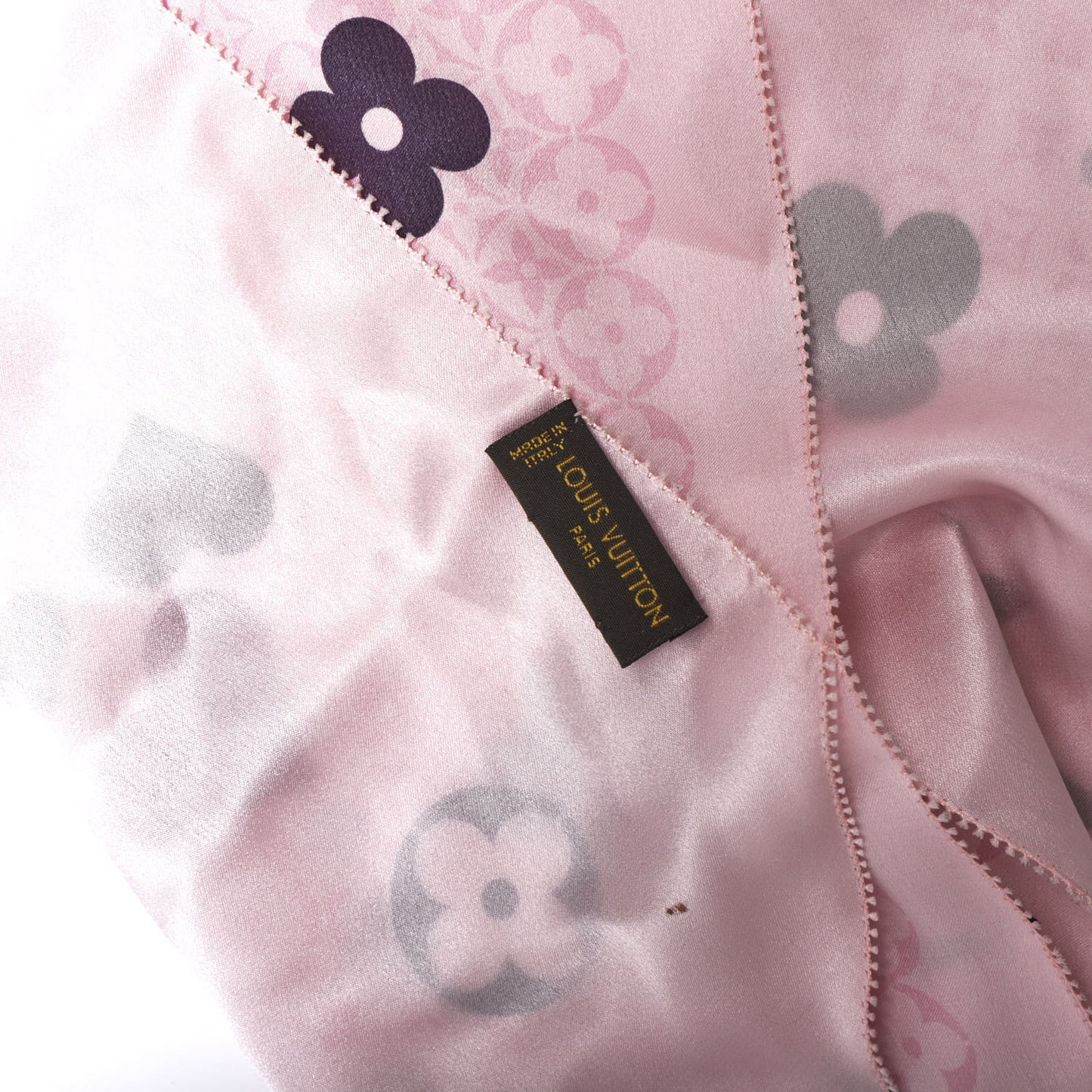 Silk Floral Scarf Pink