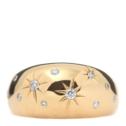 David Yurman 18K Yellow Gold Diamond 11mm Pure Form Ring 52 6 1 of 5
