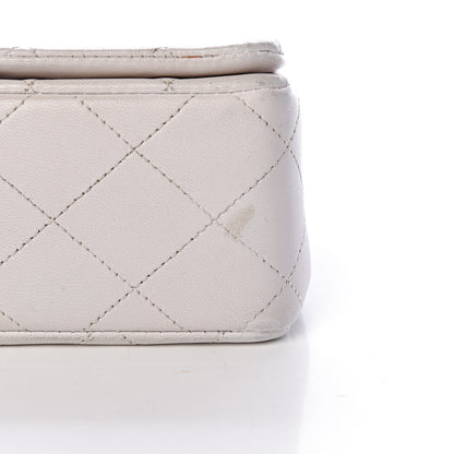 Chanel Lambskin Quilted Mini Flap White 12 of 14