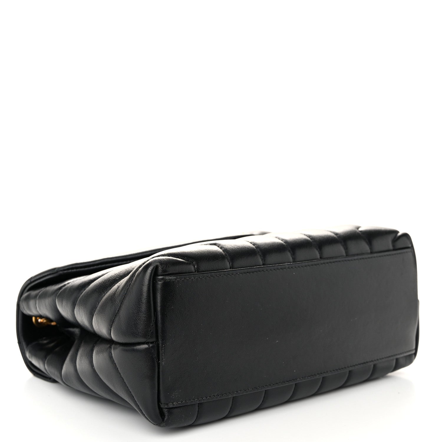 Saint Laurent Calfskin Y Quilted Monogram Small Loulou Chain Satchel Black 4 of 10