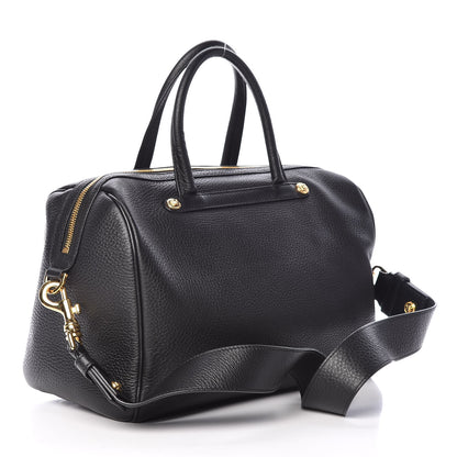 Versace Cervo Embossed Vitello Signature Duffle Bag Black 4 of 12