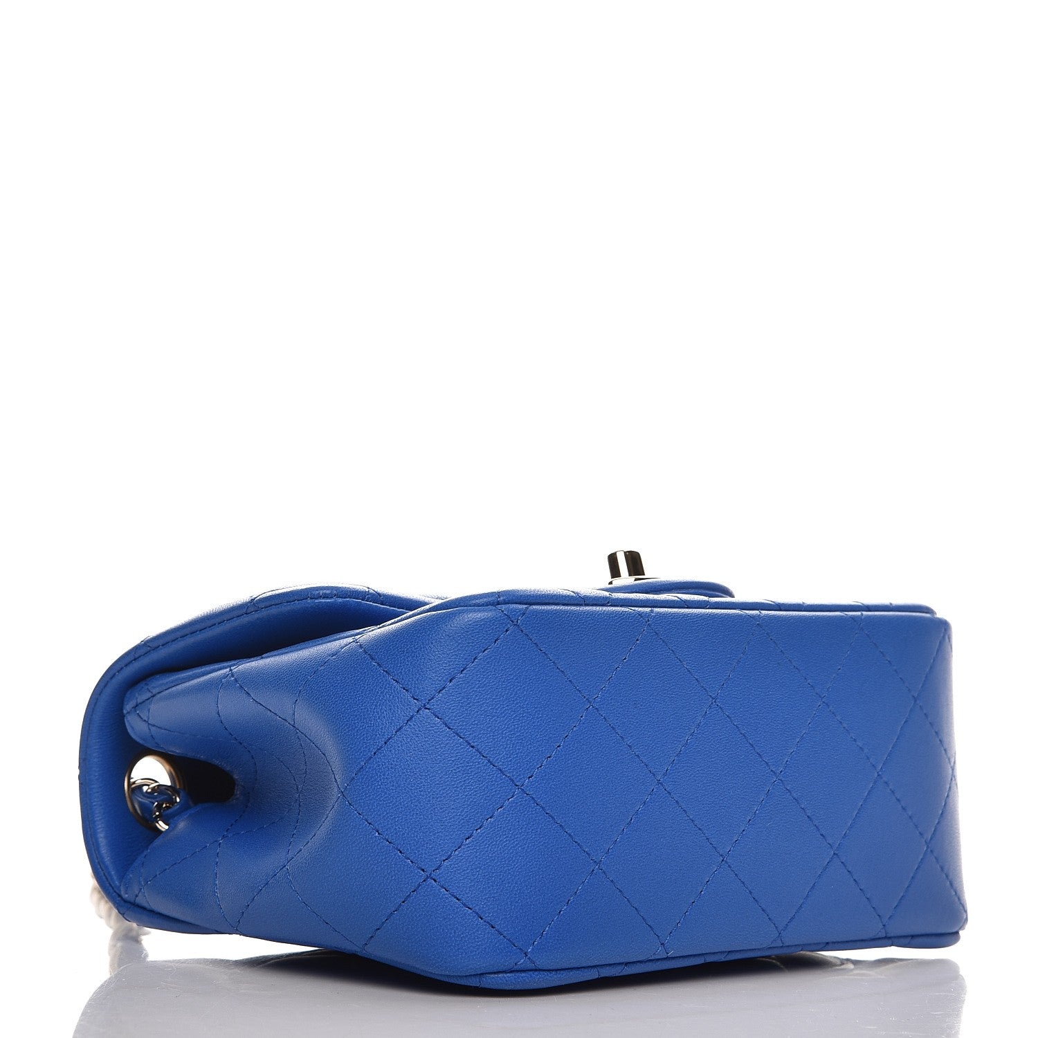 Chanel Lambskin Quilted Mini Square Flap Blue 4 of 8