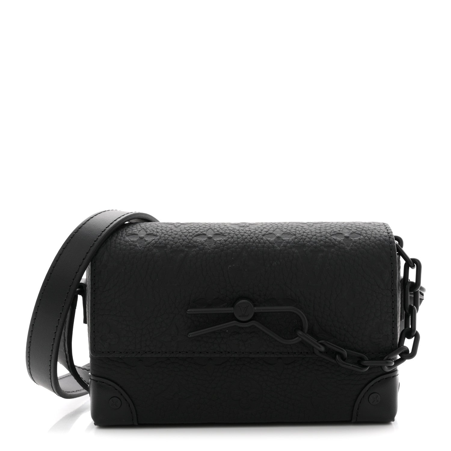 Louis Vuitton Taurillon Monogram Steamer Wearable Wallet Black 1 of 9