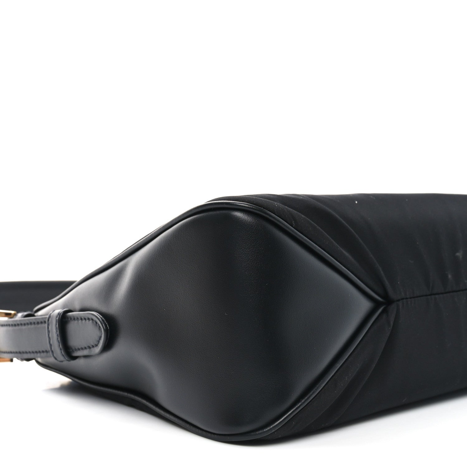 Prada Re-Nylon Vitello Large Aimee Shoulder Bag Black 8 of 9