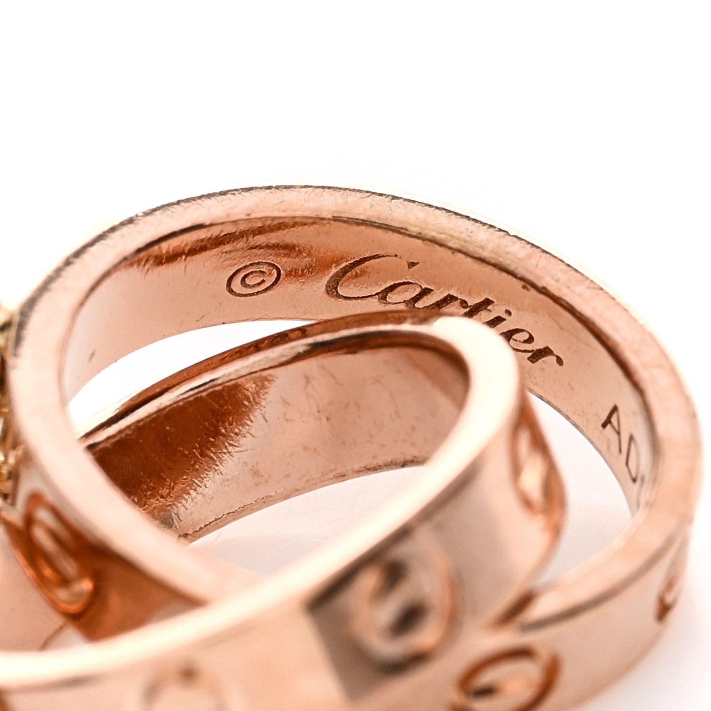 18K Pink Gold Interlocking LOVE Bracelet
