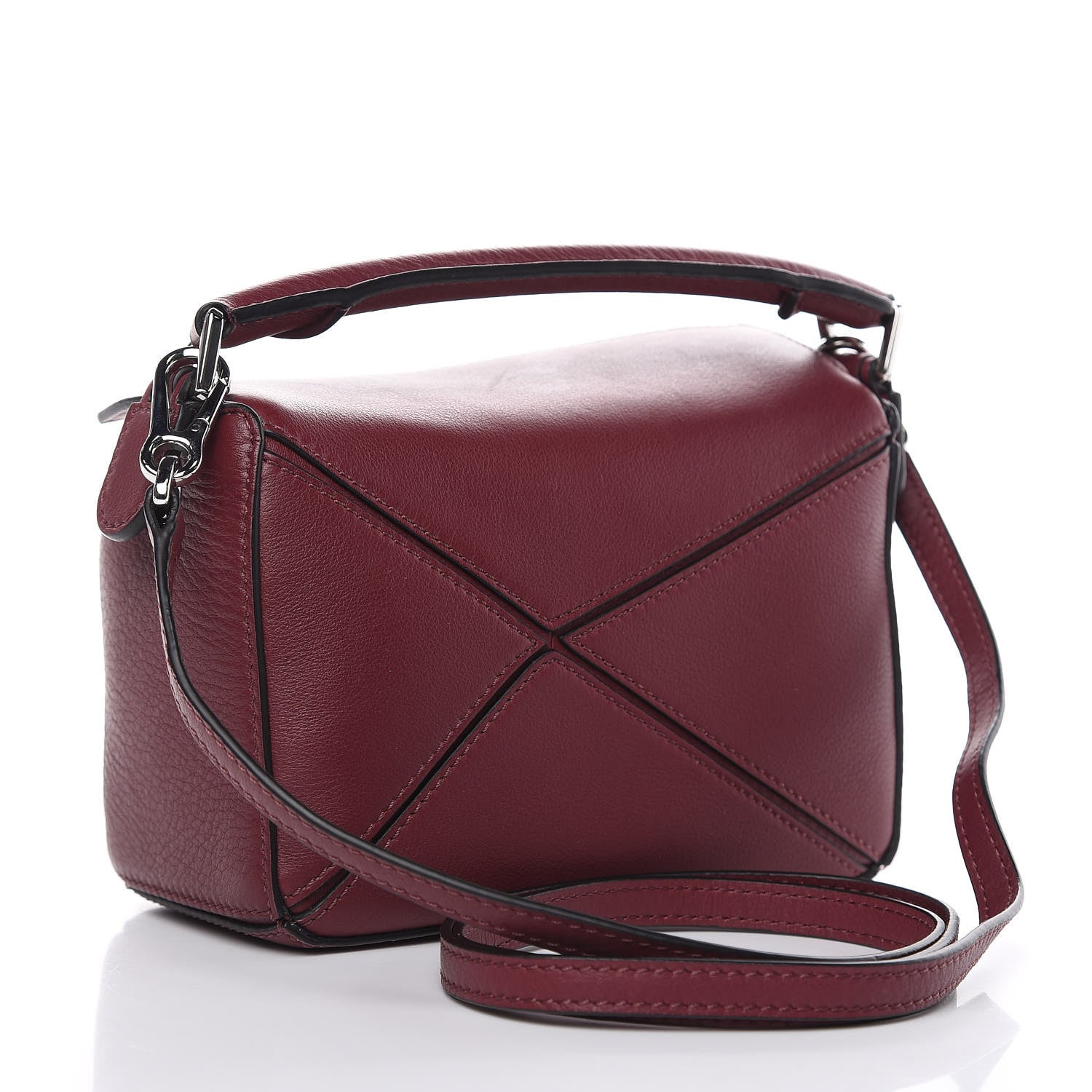 Loewe Calfskin Mini Puzzle Bag Wine 3 of 10