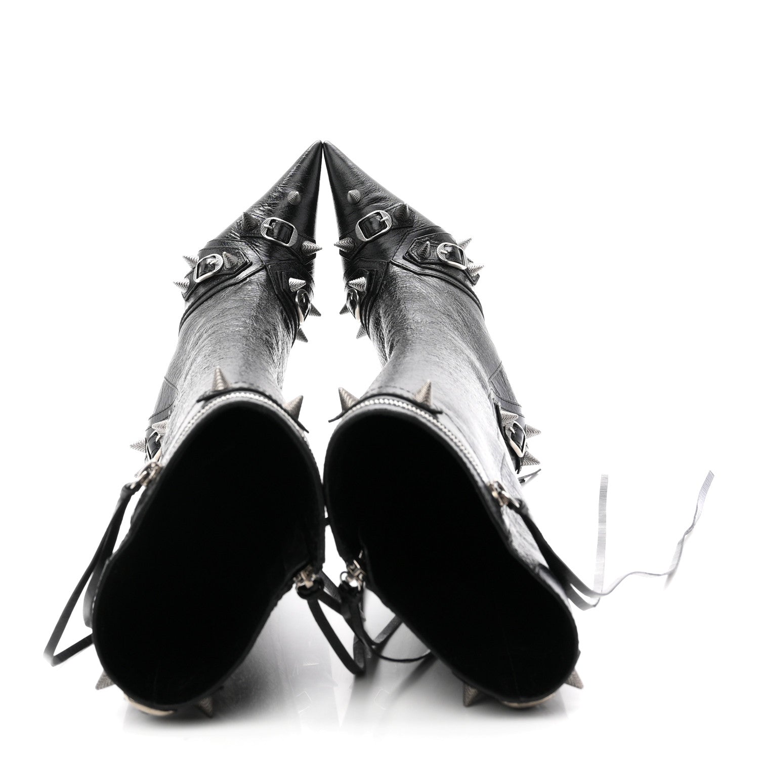Balenciaga Agneau Arena Spike Spiked Cagole 90mm Boots 38 Black 2 of 10
