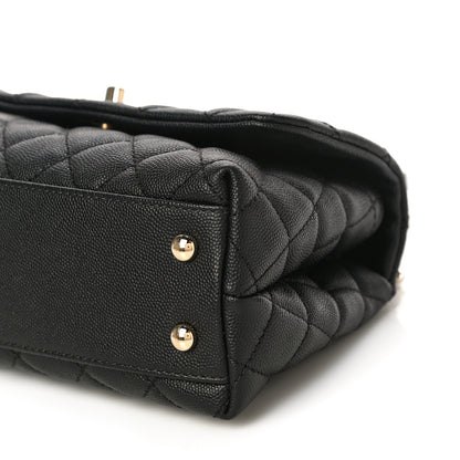 Chanel Caviar Quilted Mini Coco Handle Flap Black 9 of 14